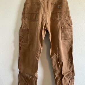 Carhartt Men's Tan Utility Cargo Pants with Patch Pockets
